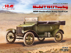 Сборная модель из пластика Model T 1917 Туринг, Штабной автомобиль армии Австралии І МВ (1/35) ICM
