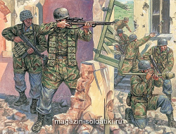 Солдатики из пластика ИТ Набор солдатиков «Немецкие парашютисты (Монтекассино,1944)» (1/72) Italeri