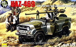 Сборная модель из пластика УАЗ-469 с 106мм пушкой MW Military Wheels (1/35)
