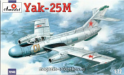 Сборная модель из пластика Яковлев Як-25M Советский истребитель Amodel (1/72) - фото
