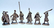 Солдатики из металла Тевтонские рыцари (латунь), 6 шт, 40 мм, Солдатики Публия - фото
