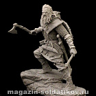 Сборная миниатюра из смолы Scandinavian Warrior 9-10 th, 75 mm (1:24) Medieval Forge Miniatures