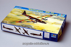 Сборная модель из пластика Самолет «Веллингтон» Мк.3 1:72 Трумпетер