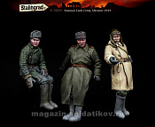 Сборные фигуры из смолы Советский танковый экипаж, 3 фигуры, 1/35, Stalingrad - фото