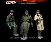 Сборные фигуры из смолы Советский танковый экипаж, 3 фигуры, 1/35, Stalingrad - фото