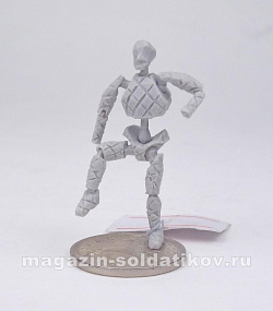 Сборная фигура из смолы Скелет для моделирования, 28 мм, ArmyZone Miniatures