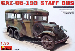 Сборная модель из пластика Штабной автобус ГАЗ-05-193, MiniArt (1/35)