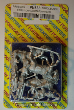 Фигурки из металла PN 538 Ранние драгуны, фланкеры (28 мм) Foundry - фото