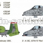 Сборная модель из пластика ИТ Самолет A-10 A/C Thunderbolt. Война В Заливе. (1/72) Italeri