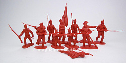Солдатики из пластика Mexicans 1st series 12 figures in 9 poses (lred), 1:32 ClassicToySoldiers