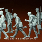 Сборные фигуры из смолы Советские пехотинцы, 10 фигурок 1/35, Stalingrad