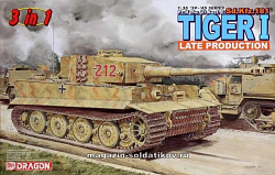 Сборная модель из пластика Д Танк Tiger I Поздний (1/35) Dragon
