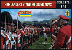 Солдатики из пластика Highlanders Standing Order Arms, (1/72) Strelets
