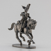 Сборная миниатюра из смолы Трубач - драгун, 28 мм, Аванпост - фото