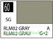 Краска художественная 10 мл. серый RLM02, полуглянцевая, Mr. Hobby. Краски, химия, инструменты - фото