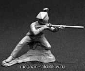 Сборная миниатюра из металла Капрал егерской команды Л.-Гв. Семеновского полка, Россия, 54 мм, Chronos miniatures - фото