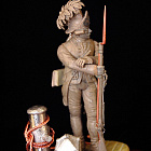Сборная миниатюра из металла Гренадер морских батальонов (1,2,3,4-ого) Балтийского флота 1766-1787, 1:30, Оловянный парад
