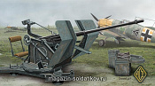 Сборная модель из пластика Flak 30 Немецкое 20 мм зенитное орудие АСЕ (1/48) - фото