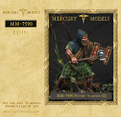 Сборная фигура из смолы Pictish warrior (2), 75 мм, Mercury Models - фото