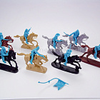 Солдатики из пластика ACW CAVALRY (Light blue) W/HORSES 8 in 8 + Horses , 1:32, TSSD