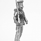 Миниатюра из олова 438 РТ Рядовой сербского добровольческого батальона 1813 г., 54 мм, Ратник