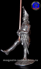 Сборная миниатюра из металла Подпрапорщик гвардии 1797 г. 1:30, Оловянный парад - фото