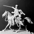 Сборная миниатюра из металла Обер-офицер армейских гусарских полков (2 варианта головы) 54 мм, Chronos miniatures