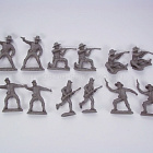 Солдатики из пластика DISMOUNTED CAVALRY (Gray) 12 in 6, 1:32, TSSD