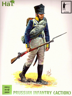 Солдатики из пластика Napoleonic Prussian Infantry (Action) 28 mm, Hat