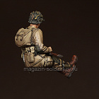 Сборная фигура из смолы SM 3577 Парашютист США на Шермане, 1:35, SOGA miniatures