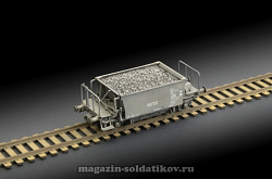 Сборная модель из пластика ИТ Насыпной вагон VCFF Hopper car (1/87) Italeri