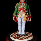 Сборная миниатюра из металла Офицер Сухопутного Шляхетского Кадетского Корпуса 1761-62 г., 1:30, Оловянный парад