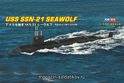 Сборная модель из пластика Подлодка USS SSN-21 Seawolf Attack (1/700) Hobbyboss - фото