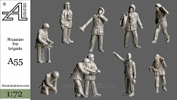 Сборные фигуры из смолы Пожарная команда 1:72, Alex miniatures
