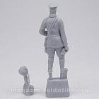 Сборная фигура из смолы Старший политрук, 1:48мм, ArmyZone Miniatures