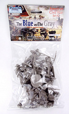 Солдатики из пластика Гражданская война в США, набор №2 (12 шт, цвет-серый, серия 11), 1:32 Paragon - фото