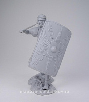 Сборная миниатюра из смолы Легионер 24-го легиона, I-II вв. нашей эры, 75 мм, Солдатики Публия - фото