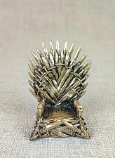Миниатюра из бронзы Железный трон (желтая бронза) 40 мм, Миниатюры Пятипалого - фото