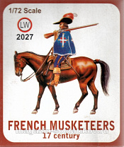 Солдатики из пластика LW 2027 French Musketeers 17th Century, 1:72, LW - фото