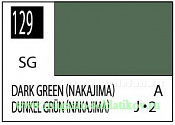 Краска художественная 10 мл. тёмно-зеленая (Nakajima), полуглянцевая, Mr. Hobby. Краски, химия, инструменты - фото