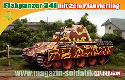Сборная модель из пластика Д Самоходка Flakpanzer 341 с 2см пушкой (1/72) Dragon