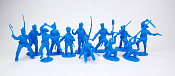 Солдатики из пластика Mexicans 2nd series 12 figures in 9 poses (blue), 1:32 ClassicToySoldiers - фото