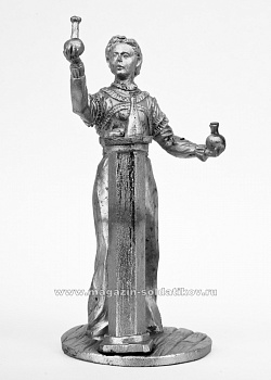Миниатюра из олова 531 РТ Мария Склодовская-Кюри, 54 мм, Ратник