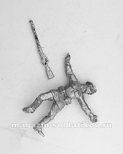 Сборная фигура из металла Павший в бою (№2), 1918-1922 гг. 28 мм, Figures from Leon - фото