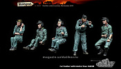 Сборные фигуры из смолы Экипаж «Пантеры», 5 фигур, 1/35, Stalingrad - фото