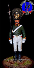 Сборная миниатюра из металла Фельдфебель лейб-гвардии 1804 г, 1:30, Оловянный парад - фото