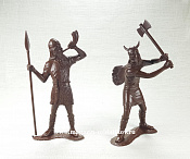 Сборные фигуры из пластика Варвары, набор из 2-х фигур №1 (коричневые, 150 мм) АРК моделс - фото
