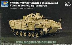 Сборная модель из пластика Танк British Warrior up-armored 1:72 Трумпетер