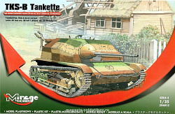 Сборная модель из пластика Танкетка TKS-B (орудие + пулемет), 1:35, Mirage Hobby