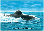 Сборная модель из пластика Атомная подводная лодка К - 123 («Альфа») 1:400 Моделист - фото